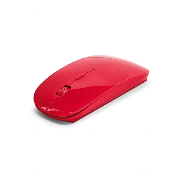 Mouse sem Fio Colorful Personalizado Vermelho