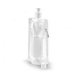 Squeeze Dobrável Personalizado - 420ml Branco