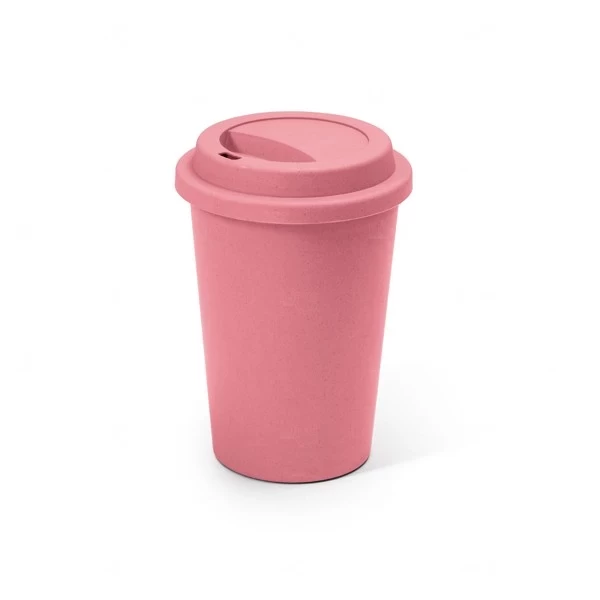 Copo Personalizado Fibra de Bambu Colorido - 450ml Rosa Flamingo