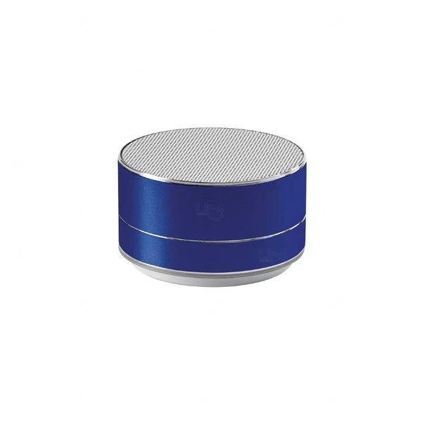 Caixa de Som com Microfone Personalizado Azul