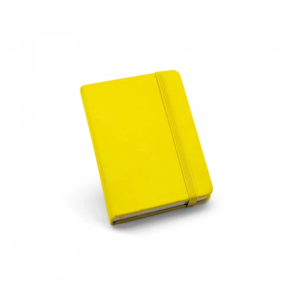Moleskine Personalizado de Couro - 14 x 9 cm Amarelo