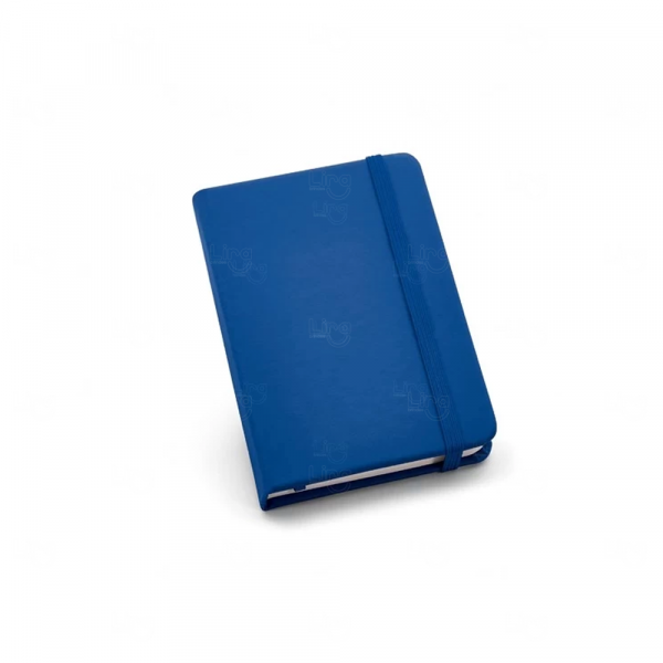 Moleskine Personalizado de Couro - 14 x 9 cm Azul