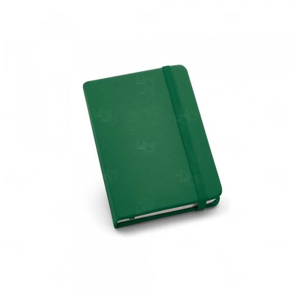 Moleskine Personalizado de Couro - 14 x 9 cm Verde