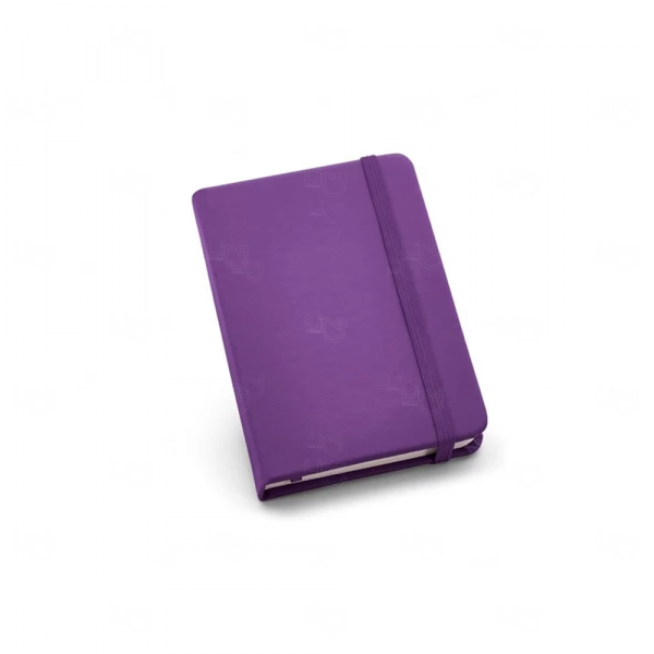 Moleskine Personalizado de Couro - 14 x 9 cm Roxo