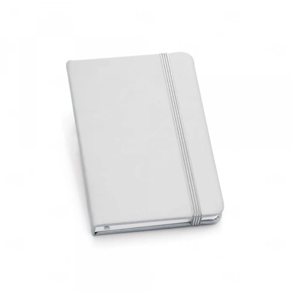 Moleskine Personalizado de Couro - 14 x 9 cm Prata
