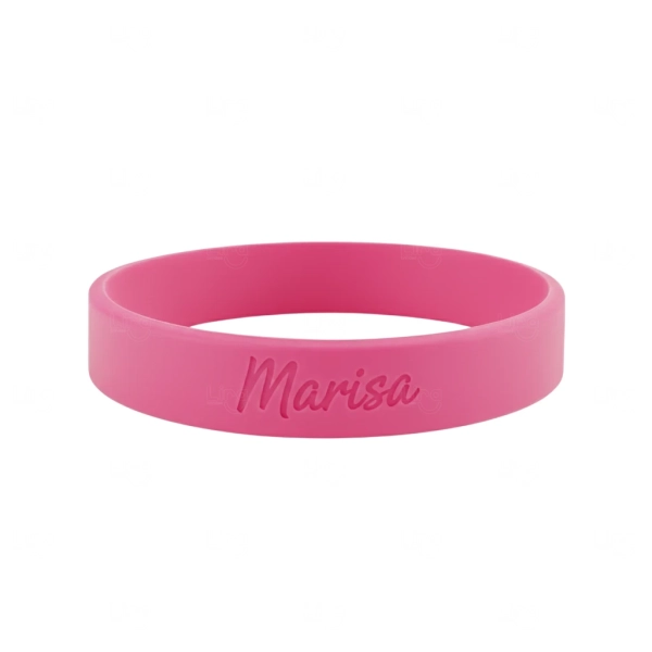 Pulseira Emborrachada Personalizada - Silicone ou Laprene 