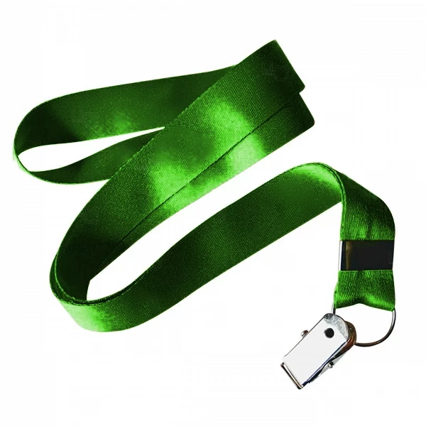 Cordão De Crachá Jacaré Personalizado 1,2 cm Verde