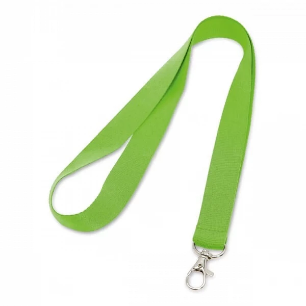 Cordão De Crachá com Presilha Mosquetinho Personalizado - 1,2 cm Verde Claro