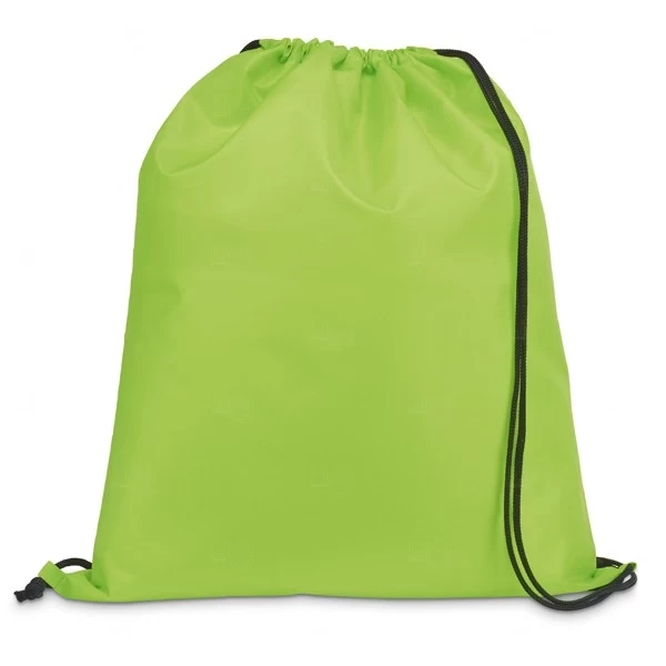 Sacochila Personalizada Poliéster - 41x35 cm Verde Claro