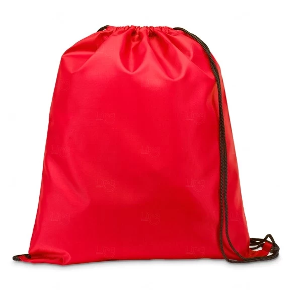 Sacochila Personalizada Poliéster - 41x35 cm Vermelho