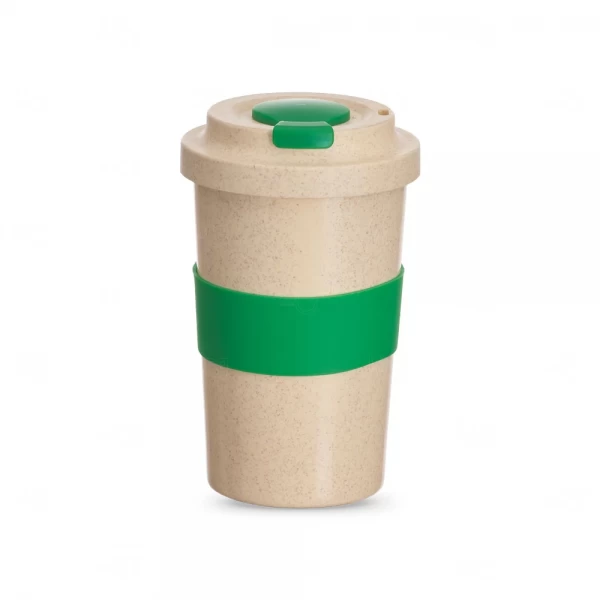 Copo de Fibra Bambu Personalizado - 450ml Verde