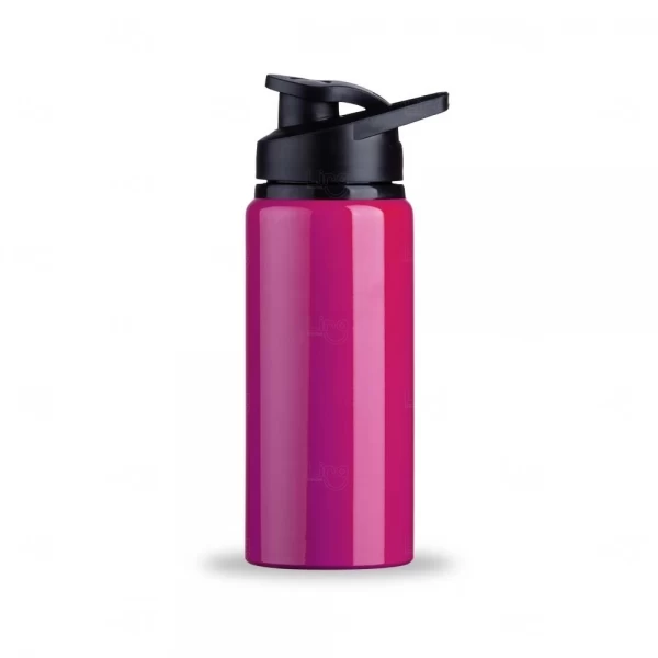 Squeeze Alumínio Personalizada Brilhante - 600ml Rosa Escuro