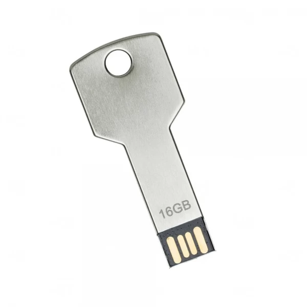 Pen Drive Personalizado Chave - 8GB Inox