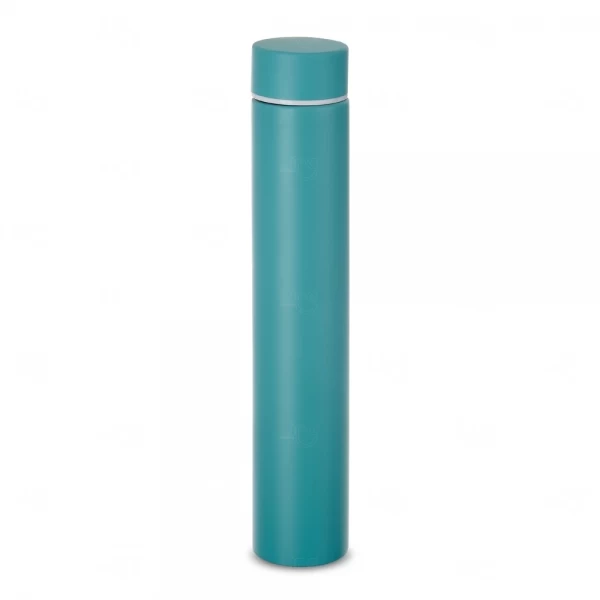Garrafa Térmica de Inox Personalizada - 275ml Azul Claro