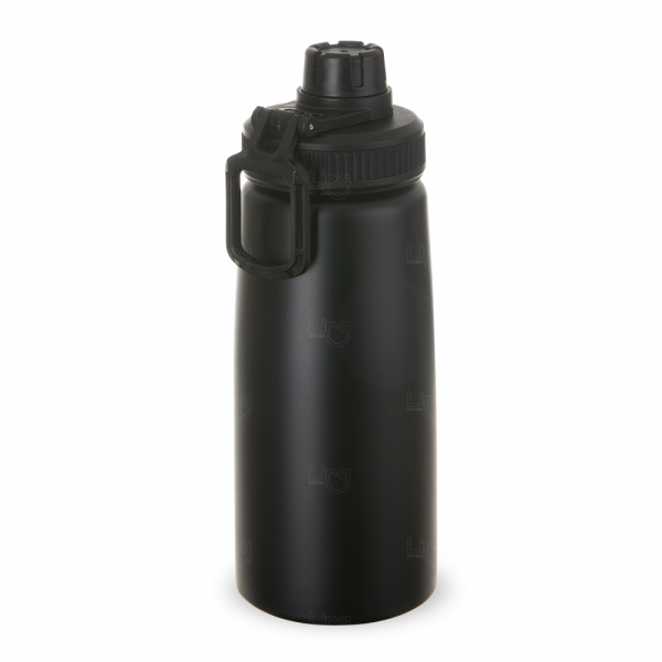 Squeeze Personalizado de Metal - 750ml Preto