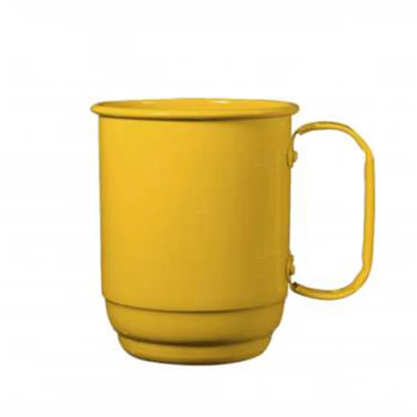 Caneca de Alumínio Personalizada - 500ml Amarelo