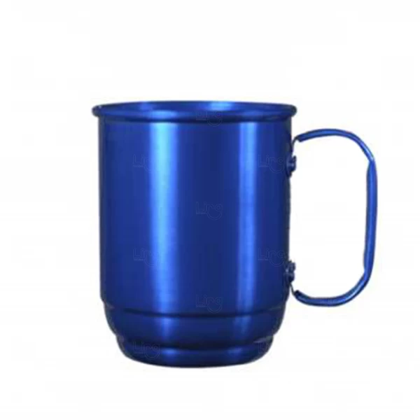 Caneca de Alumínio Personalizada - 500ml Azul