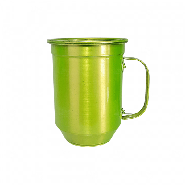 Caneca de Alumínio Personalizada - 500ml Verde Florescente