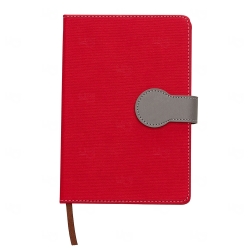 Caderno Capa Dura Personalizado - 21,5 x 15 cm Vermelho