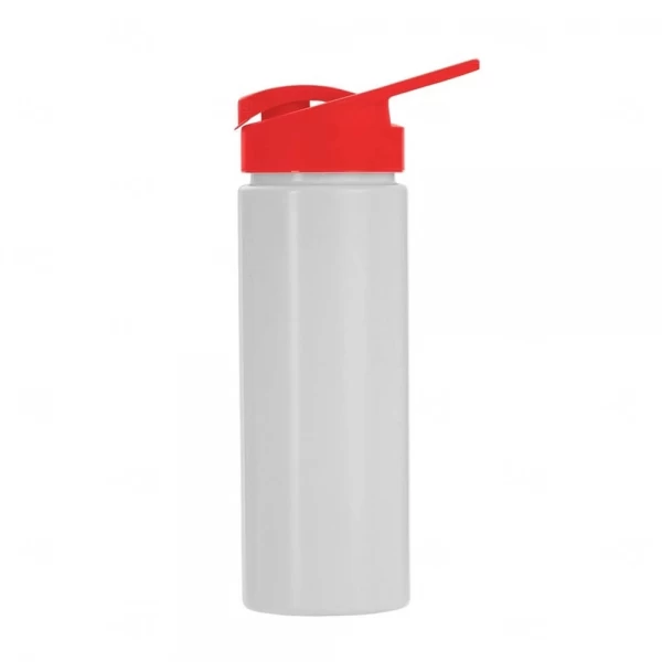 Squeeze Personalizada Plástica - 550ml Branco e Vermelho