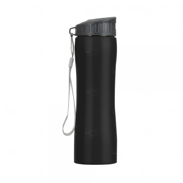 Garrafa Personalizada Metal - 600ml Preto