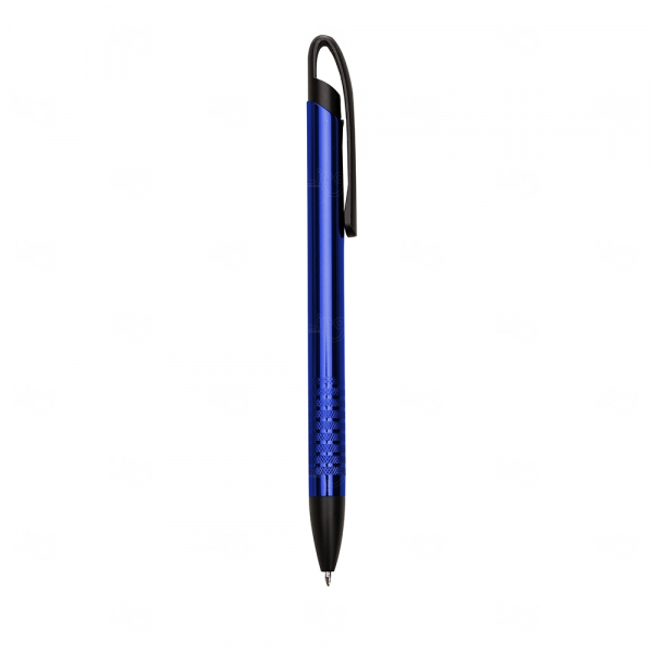 Caneta Semi-Metal Personalizada Azul