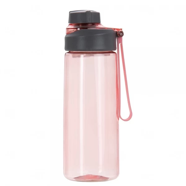 Garrafa Personalizada de Plástico - 700ml Rosa e Cinza