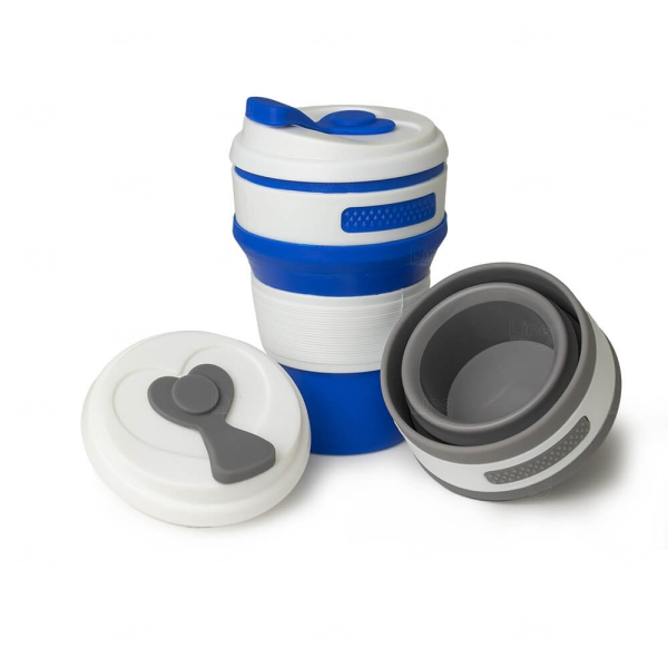 Copo Retrátil de Silicone 350ml Personalizado 