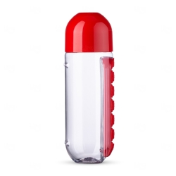 Garrafa Porta Comprimidos Personalizado - 700ml Vermelho