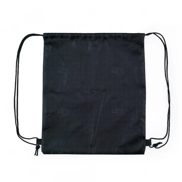 Sacochila de Nylon Personalizada - 41 x 34 cm Preto