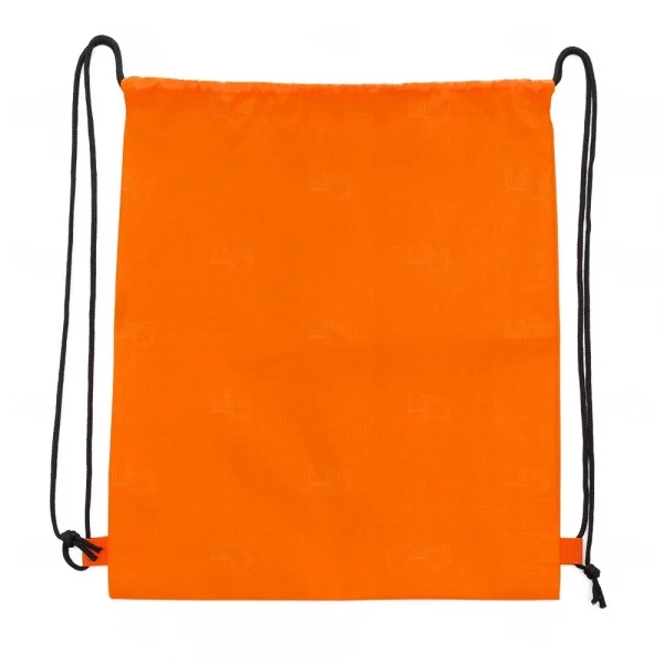 Sacochila de Nylon Personalizada - 41 x 34 cm Laranja