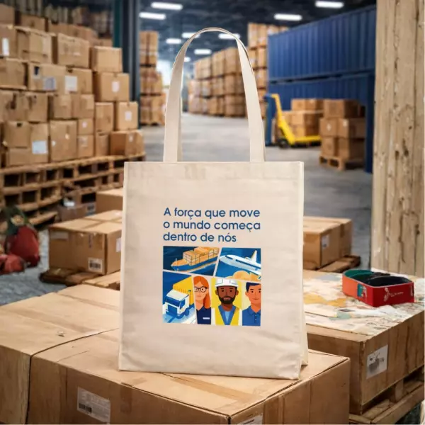 Sacola Ecobag de Algodão Personalizada - 40 x 30 cm