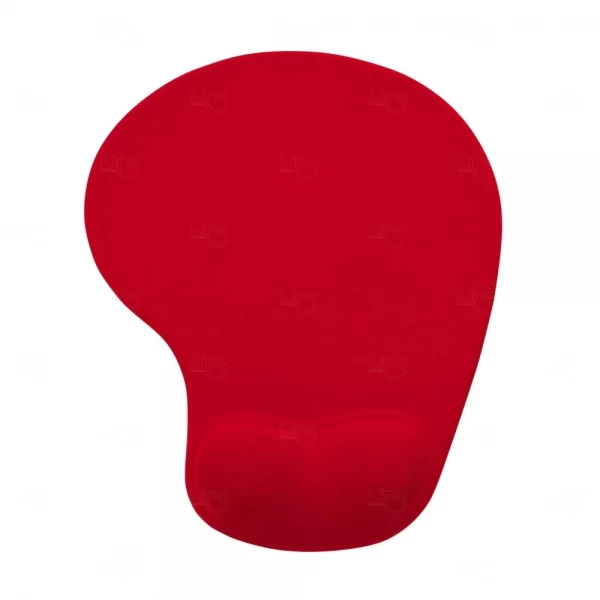 Mouse Pad Com Apoio De Silicone Personalizado Vermelho