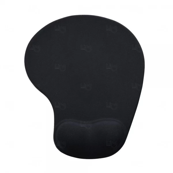 Mouse Pad Com Apoio De Silicone Personalizado Preto