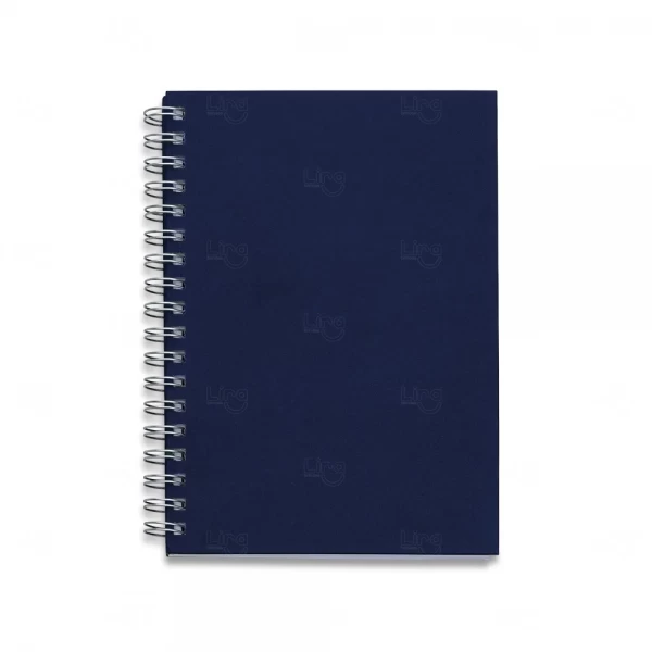 Caderno Capa Kraft Personalizado - 24,3 x 18,4 cm Azul