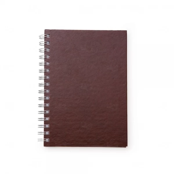 Caderno de Couro Sintético Personalizado - 21,3 x 16 cm