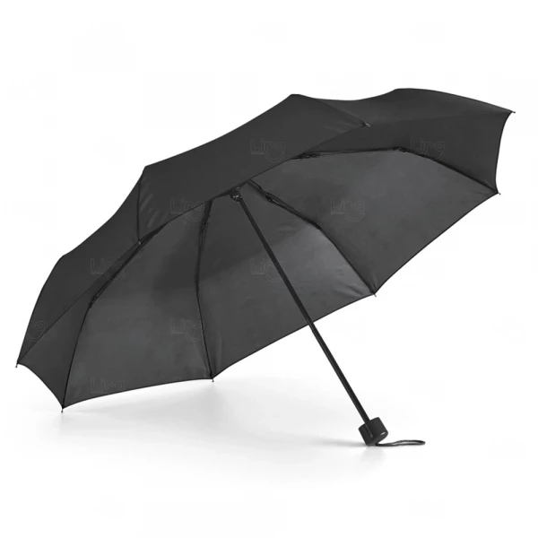 Guarda-Chuva Dobrável Personalizado Preto