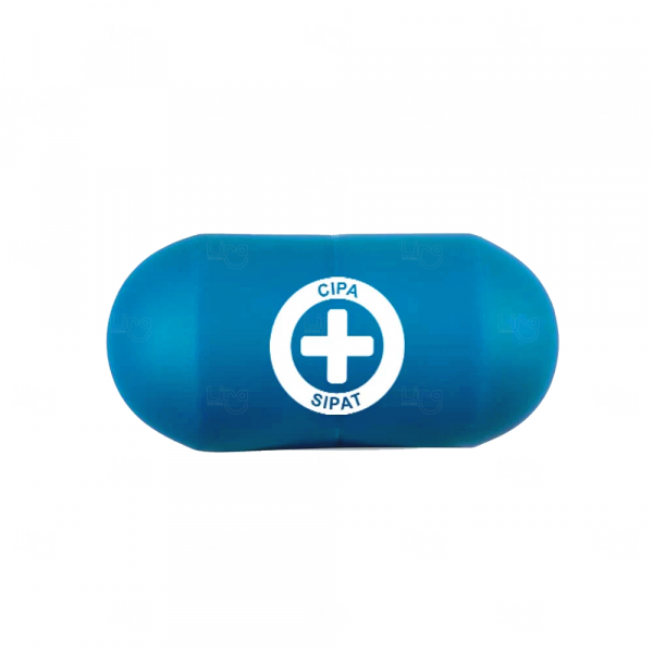 Capsula Anti Stress Personalizada Azul Claro