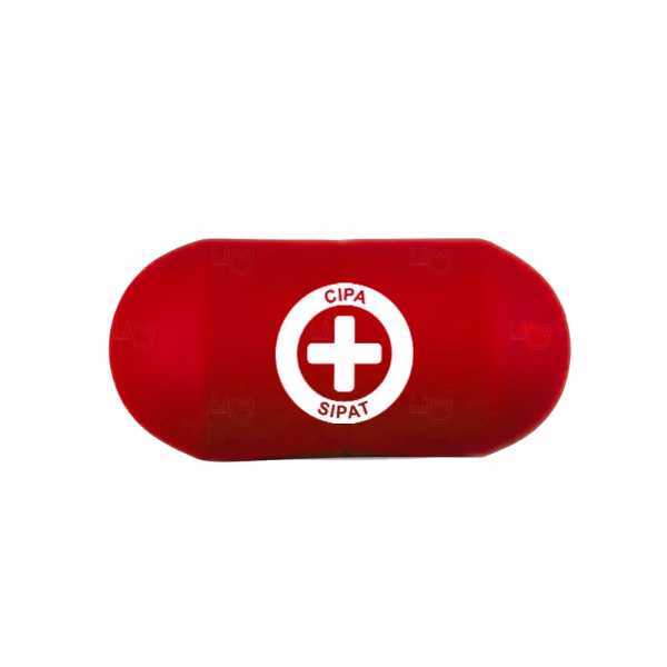 Capsula Anti Stress Personalizada Vermelho