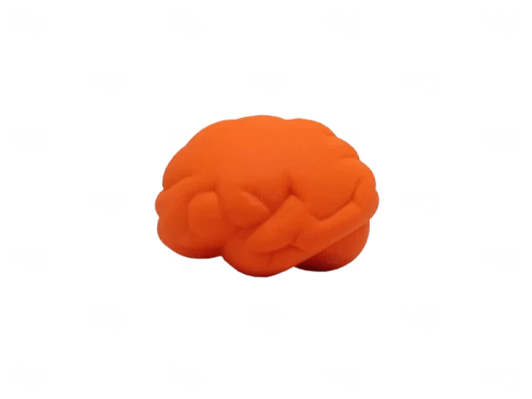 Cérebro Anti Stress Personalizado Laranja