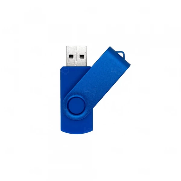 Pen Drive Personalizado  Retrátil Colorido - 4GB Azul