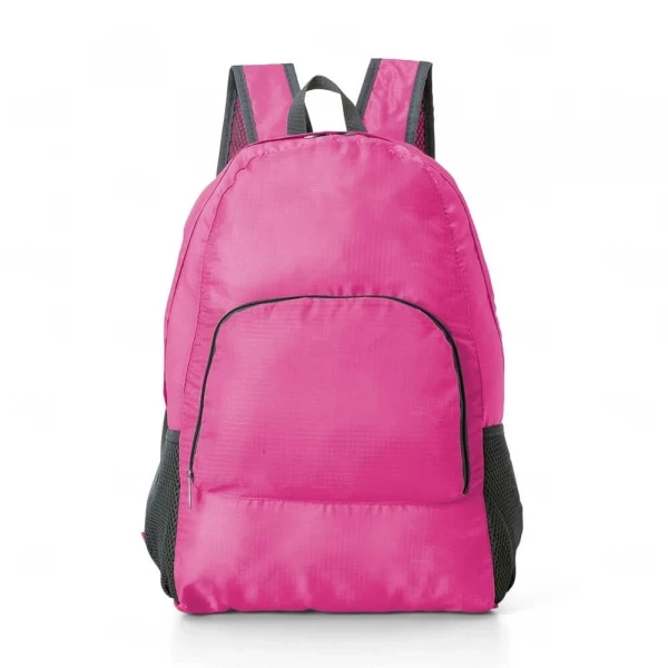 Mochila Dobrável Personalizada Rosa