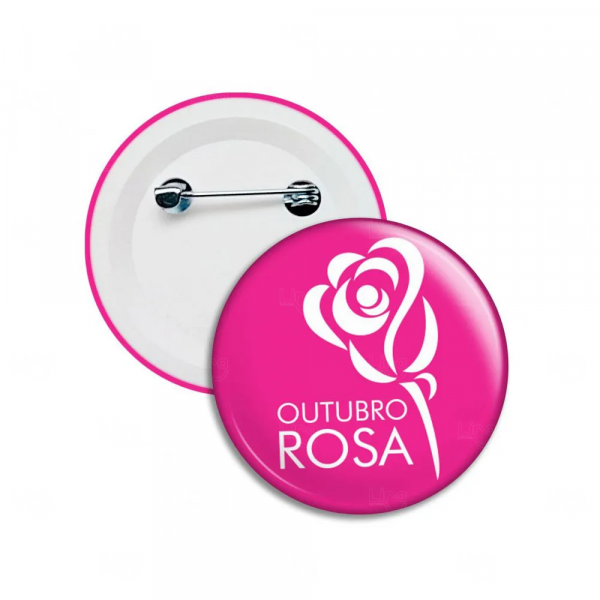 Botton Americano Personalizado - 5,5 cm Rosa