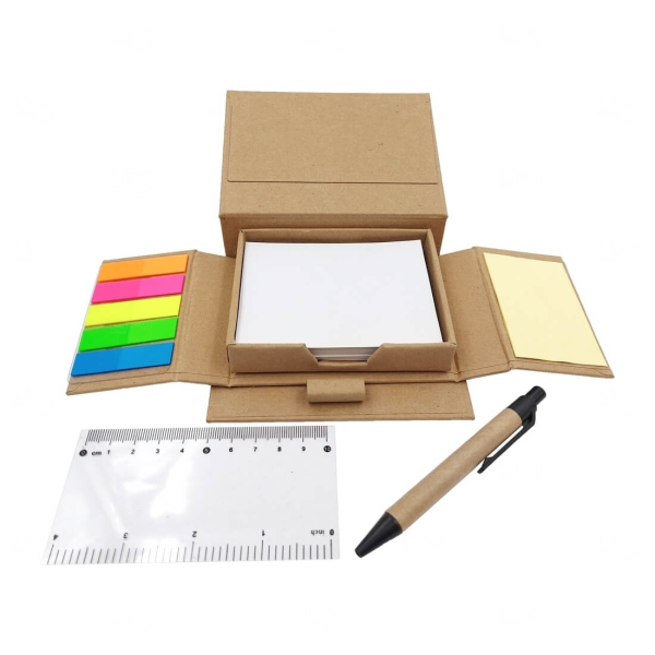 Kit de Anotações Ecológico em Caixa Kraft Personalizado 