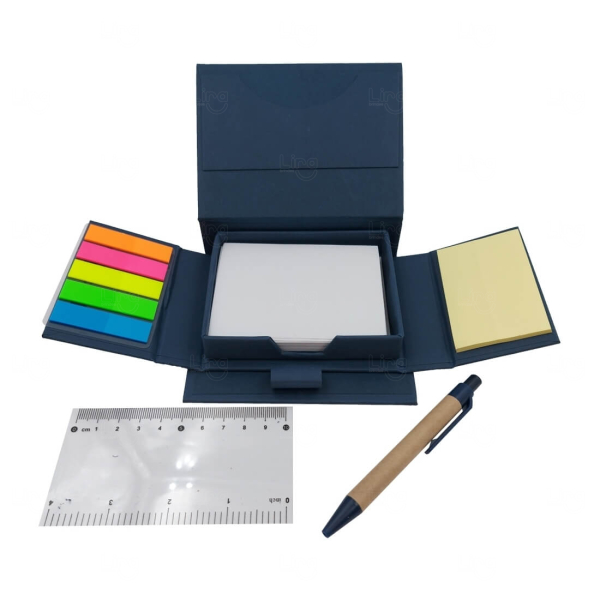 Kit de Anotações Ecológico em Caixa Kraft Personalizado 