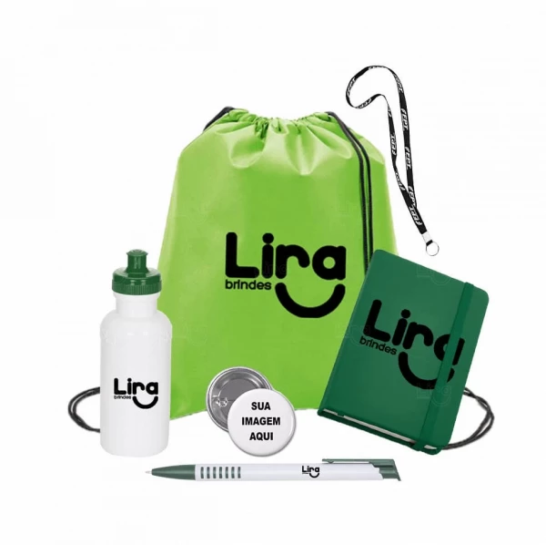 Kit Boas Vindas Personalizado - 6 Peças Verde