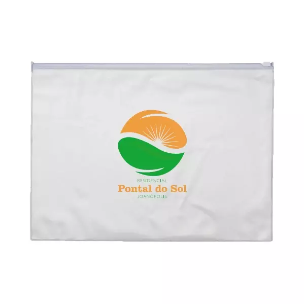Pasta Zip Zap Transparente Personalizada 