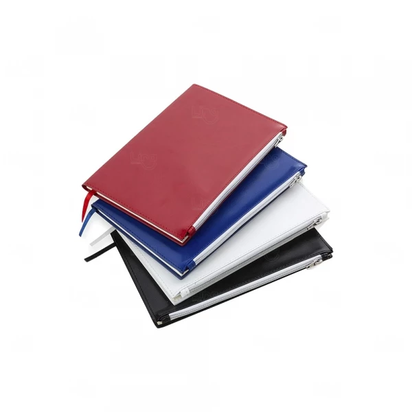 Moleskine A5 com Bolso e Zíper Personalizado - 21,6 x 14,3 cm 