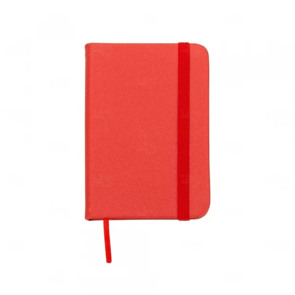 Mini Moleskine Personalizado - 10,5 x 7,4 cm Vermelho