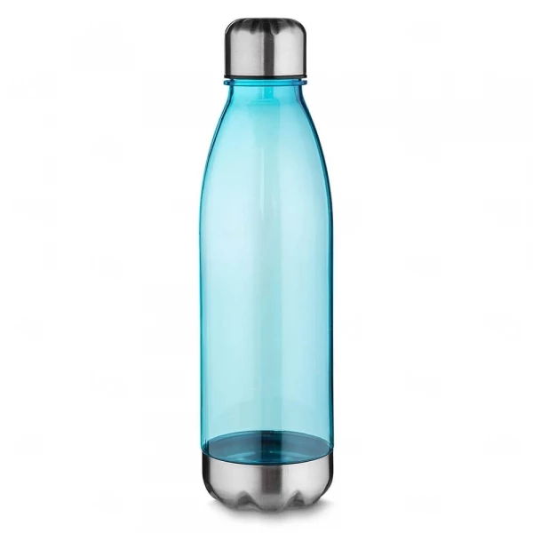 Garrafa Personalizado Plástico - 700ml Azul Claro e Inox